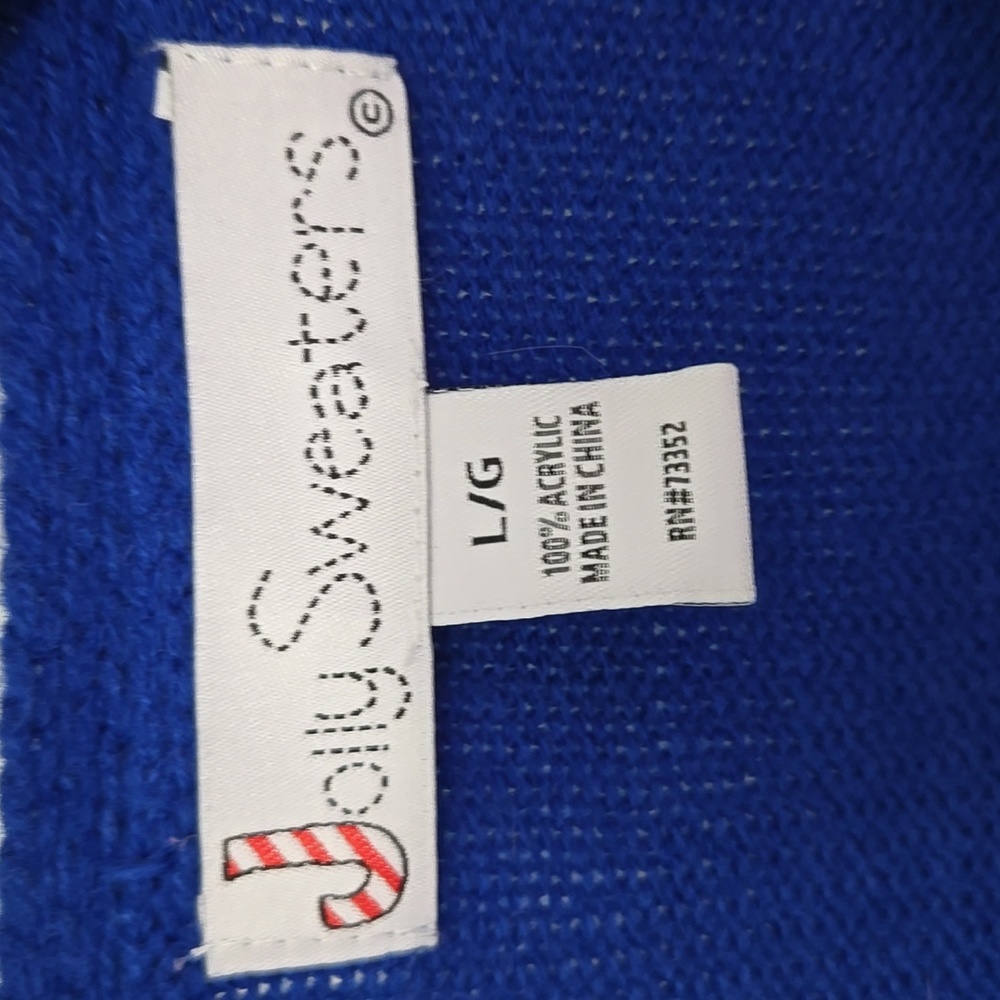 Blue and Red Christmas Sweater - Picture 5 of 13